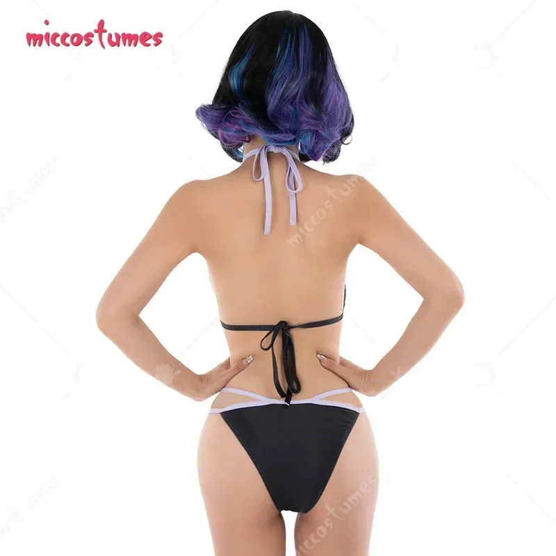 CyMiccostumes Купальники для женщин Kawaii Купальный костюм Комплекты бикини с кроликом и шифоновой накидкой
