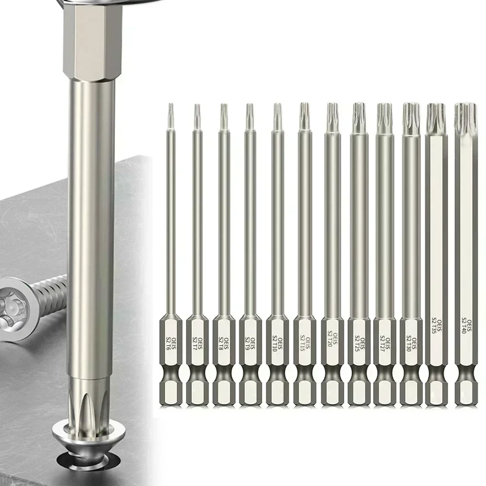 1 шт., полая отвертка Torx, 100 мм, 14 дюйма, шестигранный хвостовик T6-T40, головка для снятия винтов, электрическая дрель, детали инструментов для ручной отвертки (art.: 3920c209c3b1d) - 3920c209c3b1d