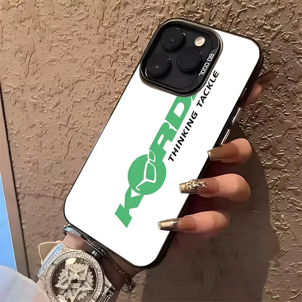 Чехол для телефона MINISO-Korda Fishing Tackle, матовый, серебристый цвет для Iphone 17, 16, 15, 14, Pro 13, 12 Plus, 11 7, 8, роскошный чехол Air Max (art.: 3920d10e1134e) - 3920d10e1134e