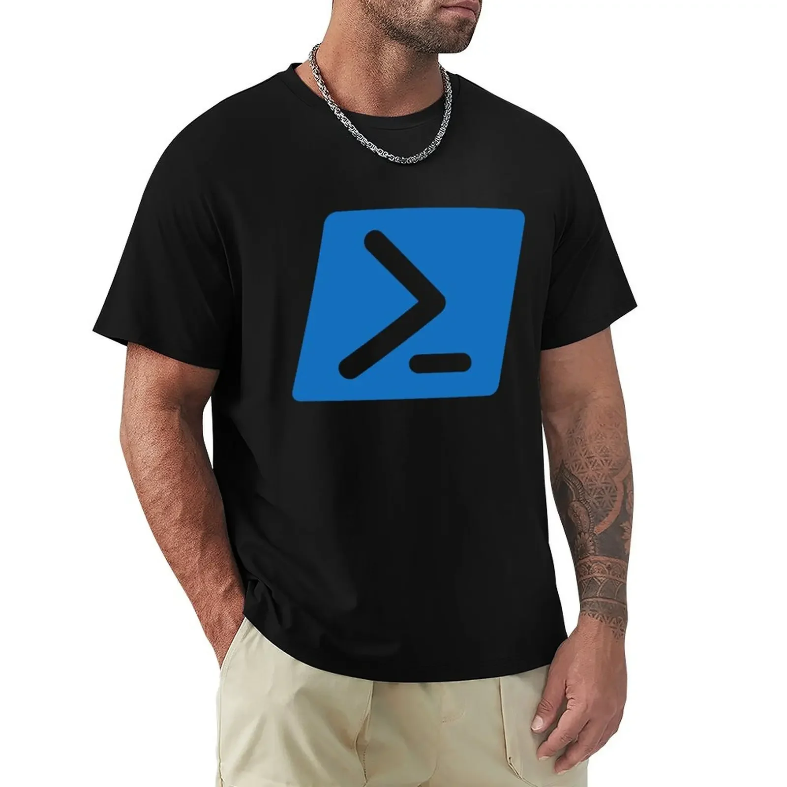Футболка Powershell, футболки с рисунком рпера для мальчика, дизайнерские рубашки, эстетическая одежда, футболки для мужчин, хлопок
