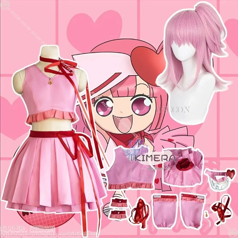 Женский костюм на Хэллоуин, аниме Hinamori Ame, косплей, амулет, сердце Henshin Kawaii Y2K Jirai Kei disfraz Adulto, одежда в стиле аниме