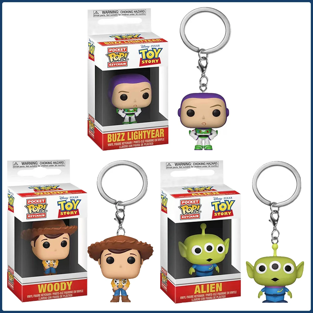 Брелок Funko, анимация Диснея, История игрушек, Чужой Базз Лайтер, Вуди, мультфильм, Q-версия, милые фигурки, подвеска, брелок, подарок
