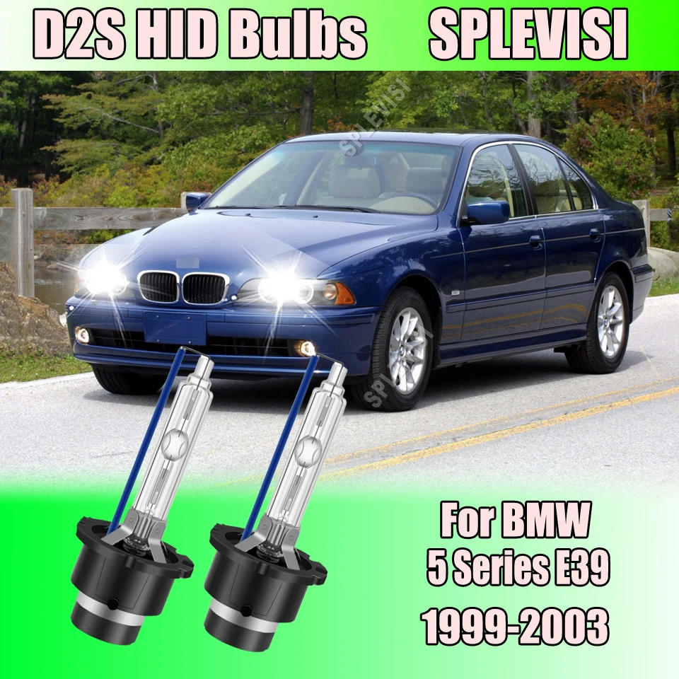 2X HID 4500LM Автомобильные лампы для фар D2S 12 В 35 Вт ксеноновая лампа 6000K для BMW 5 серии E39 1999 2000 2001 2002 2003