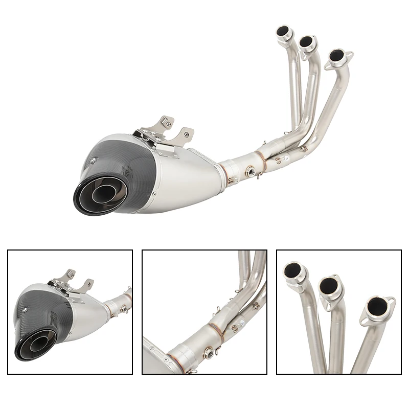 Фото Для YAMAHA MT-09 MT09 FZ-09 FZ09 FJ-09 FJ09 TRACER 900 GT 2014-2020 полная система мотоциклетной выхлопной трубы, глушитель №2