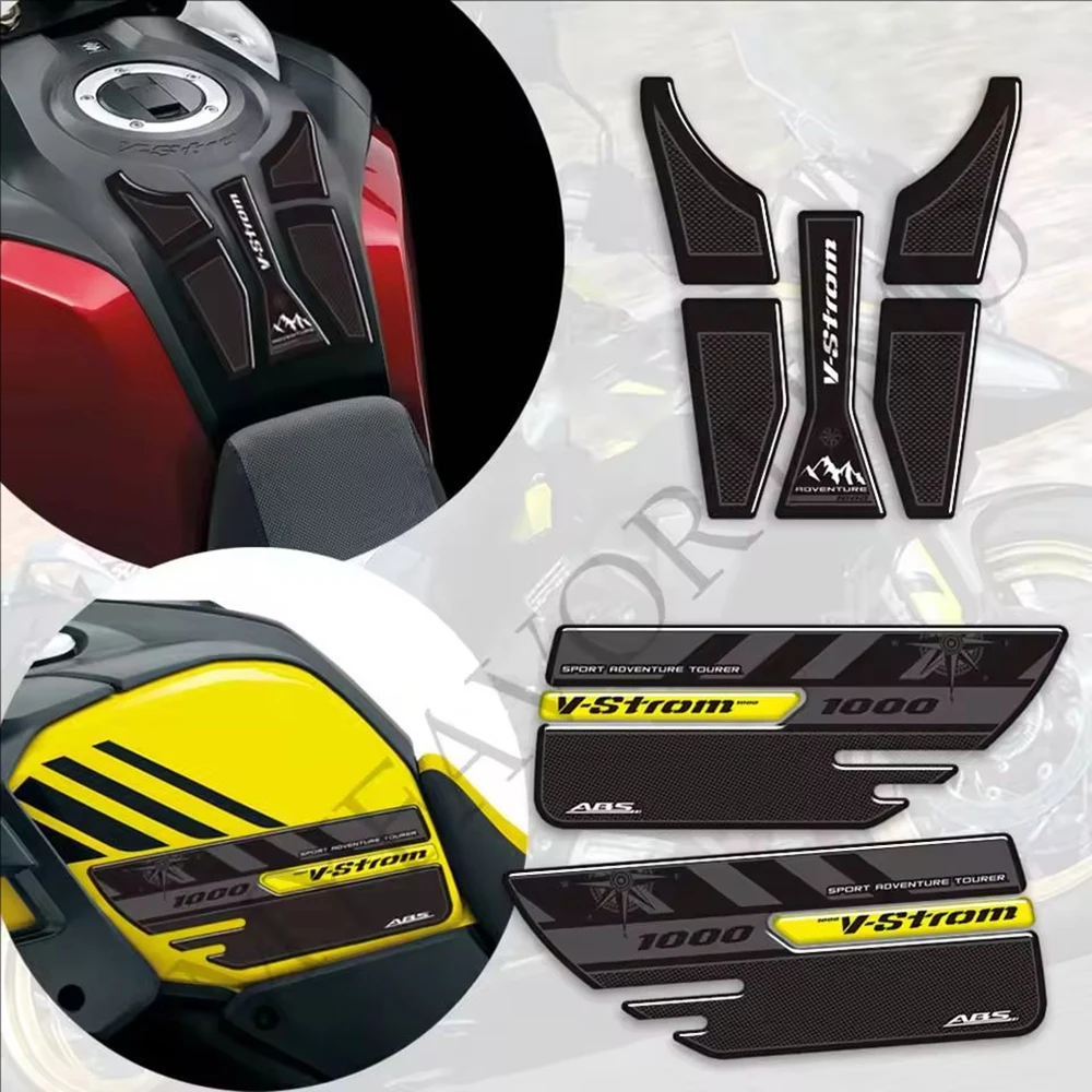 Фото V Strom DL 1000XT для Suzuki VStrom V-Strom DL 1000 XT DL1000, наклейка на мотоцикл, противоскользящая накладка на топливный бак, наклейки 2015-2019 2020 №3