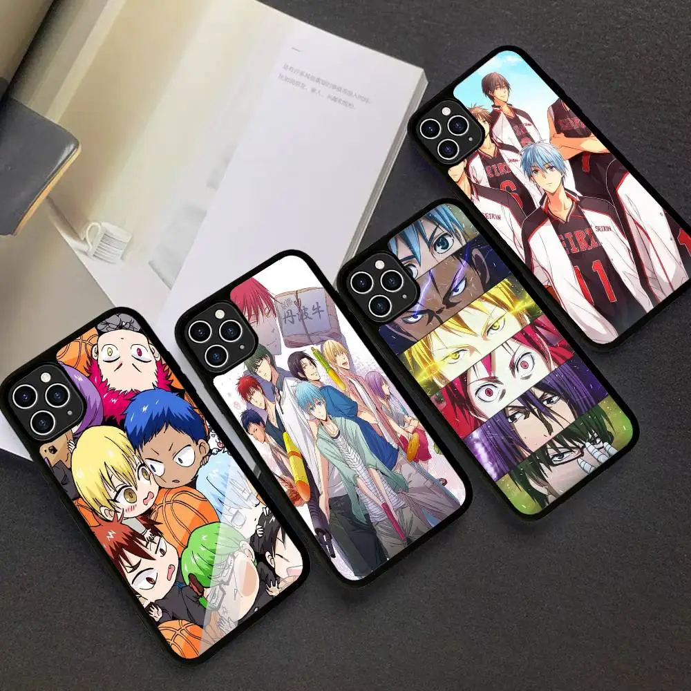 Чехол для телефона Kuroko Basketball, силиконовый ПК + ТПУ для IPhone 11, 12, 13, 14, 15, 16 Plus Pro Max, чехол