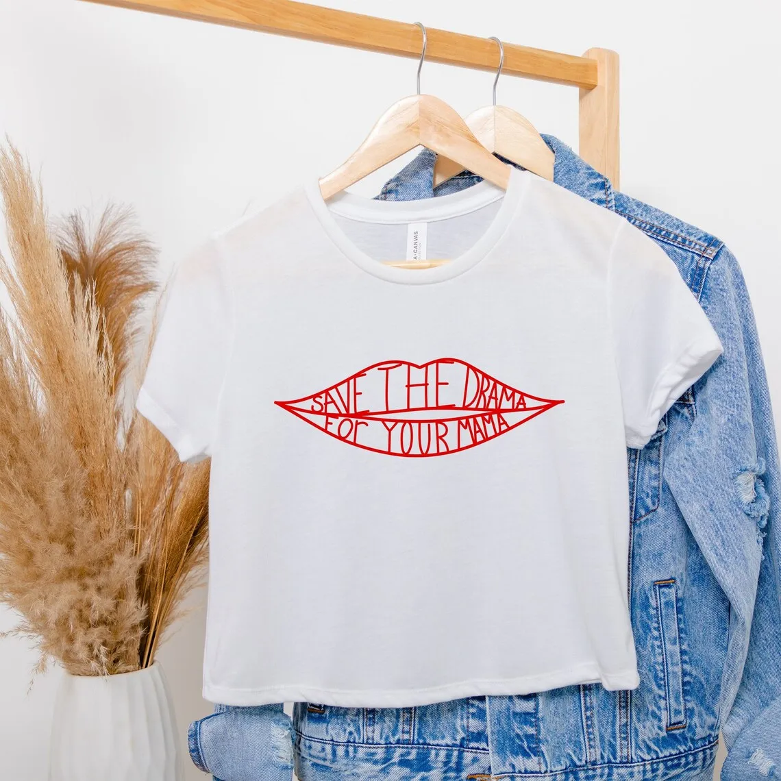 Skuggnas Save The Drama For Your Забавная футболка с рисунком Mama Хлопковая рубашка Drama Tank Top Подарок для мамы Винтажная укороченная футболка Футболки и топы