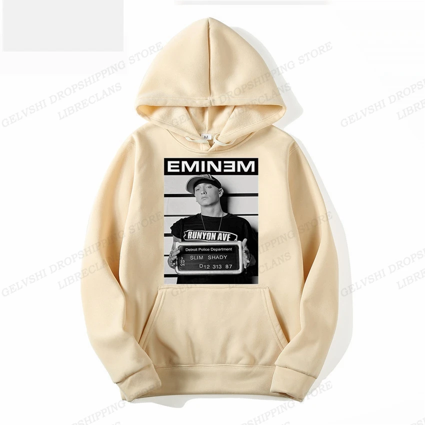 Фото Толстовка Eminem Мужская с надписью, модная кофта с капюшоном, худи в стиле хип-хоп, пальто в стиле рэпера, Мужская одежда для мальчиков, рок №4