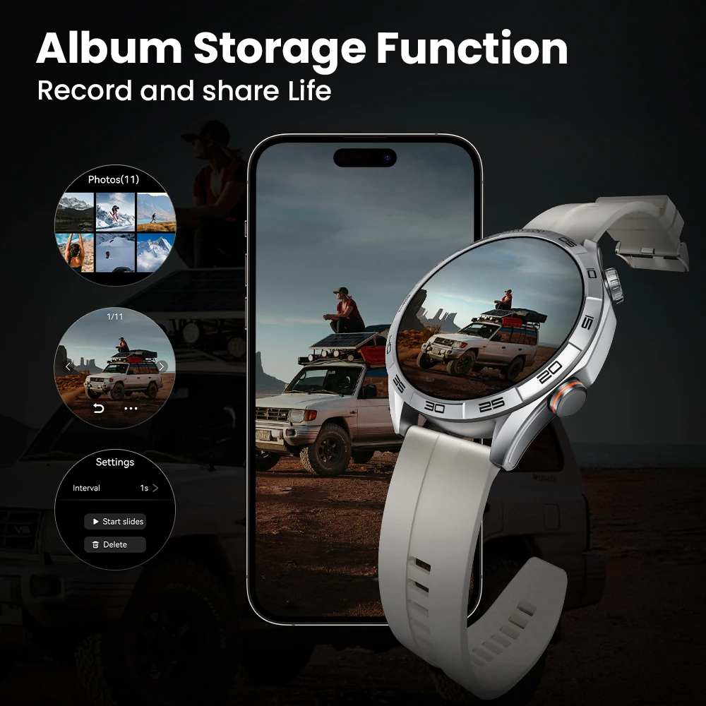 Фото 【5-летняя гарантия】Умные часы Zeblaze 1,58-дюймовый AMOLED-дисплей, 60 Гц, умные часы, 24 часа, мониторинг здоровья, спортивные умные часы для мужчин №5