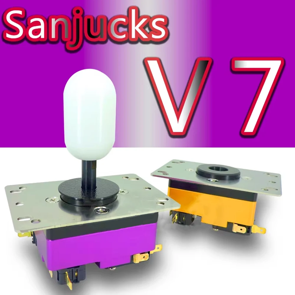 SANJUKS-V7-Aluminum Индивидуальный аркадный джойстик из сплава, 8-контактный разъем, соревновательный бой, оригинальный, корейский