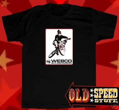 Webco Гоночная рама BMX BLK футболка 1970s Винтажный стиль длинный или короткий рукав