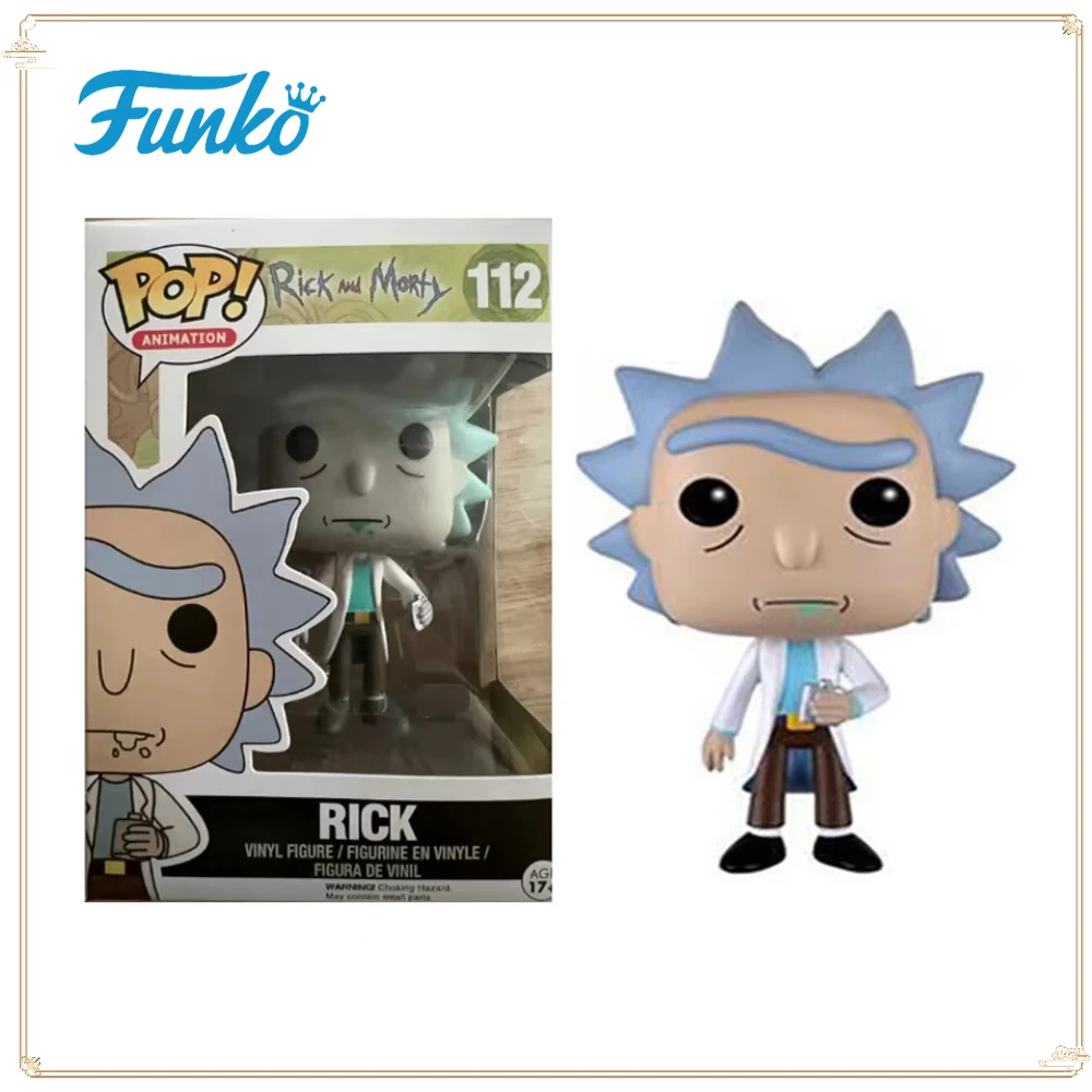 FUNKO POP Рик и Морти, игрушечные фигурки, персонаж мультфильма Рик, креативная кукла, модель, забавная детская коллекция подарков на день рождения