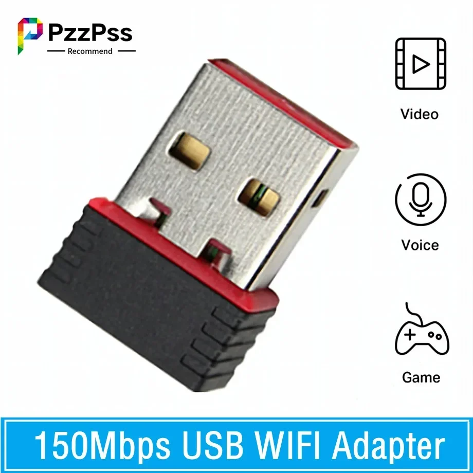 Мини RTL8188 Wi-Fi адаптер 150 Мбит/с USB беспроводная сетевая карта 2,4G USB 2.0 антенна внешний Wi-Fi приемник для ПК ноутбука настольного компьютера