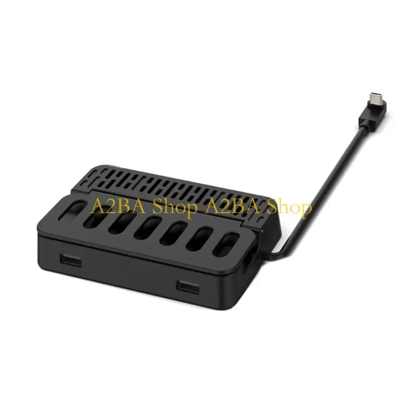 A2BA для SteamDeck Game Console Dock Station Base Stand Hoper Dock Type-C до RJ45 Ethernet 4K30HZ