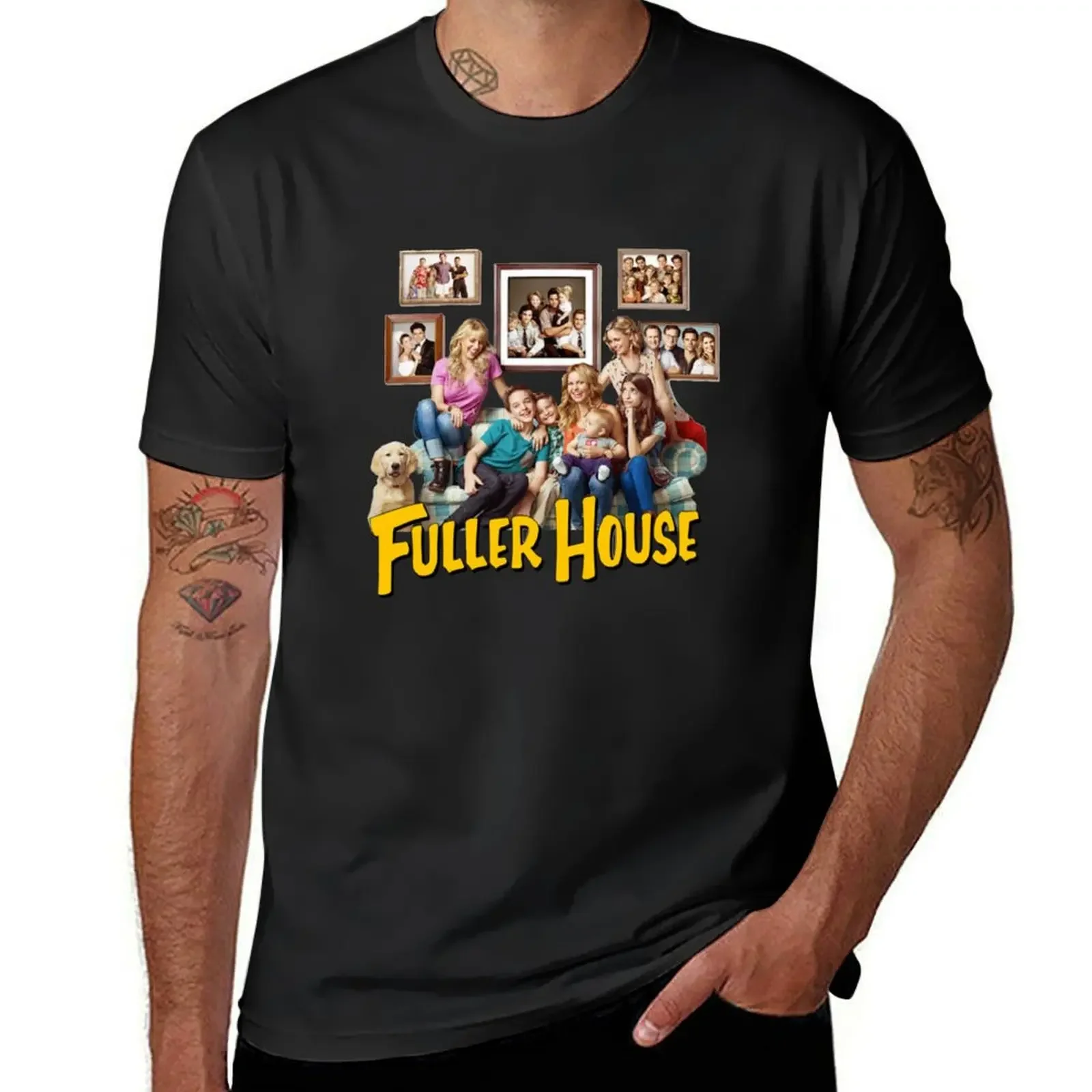 Полный дом литой Merch футболка кавайная одежда традиционные тяжелые футболки для мужчин