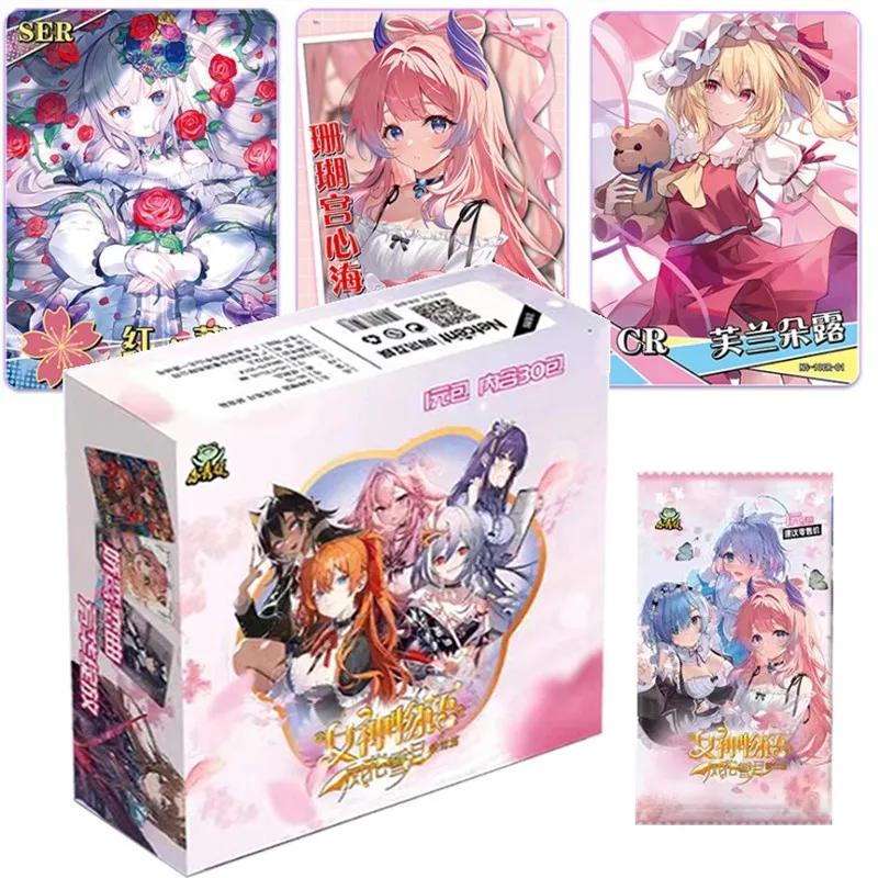 Новые коллекционные карты истории богини, бокс-бустер, аниме фигурки Tcg, игровая карта, детские настольные игрушки для всей семьи, подарок на день рождения