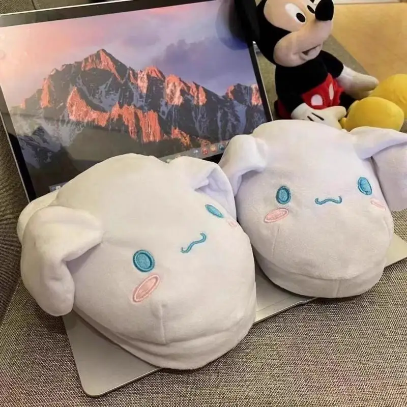 Cinnamoroll Kawaii тапочки Sanrio, зимние хлопковые легкие студенческие детские тапочки для девочек, новый стиль, хит продаж, хлопковые домашние тапочки Baotou (art.: 3920cfbb31b33) - 3920cfbb31b33