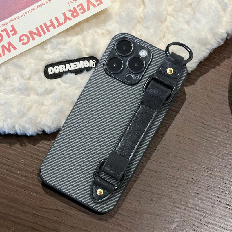 Ремешок-держатель-подставка Бизнес-кевлар Чехол для телефона Google Pixel9Pro l8A l7Pro ProXL Углеродное волокно Текстурированный Простая защита