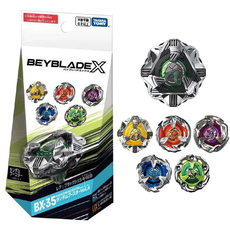 Оригинальный Takara Tomy Beyblade X BX-35 случайный бустер Vol.4