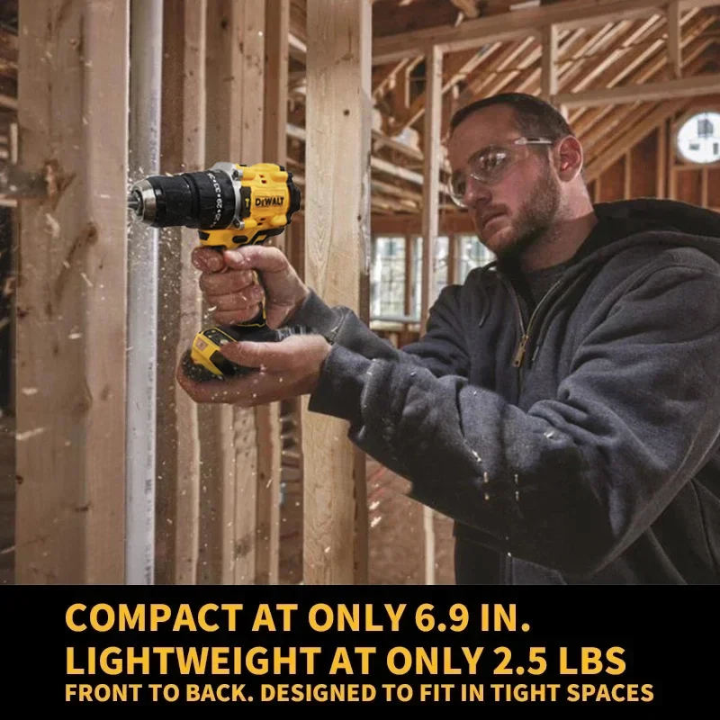 DeWalt DCD800 электрическая дрель 20 в, бесщеточный беспроводной шуруповерт, компактная дрель, дрельпривод, электроинструменты для Dewalt с батареей 20 в (art.: 3920c77aa0642) - 3920c77aa0642
