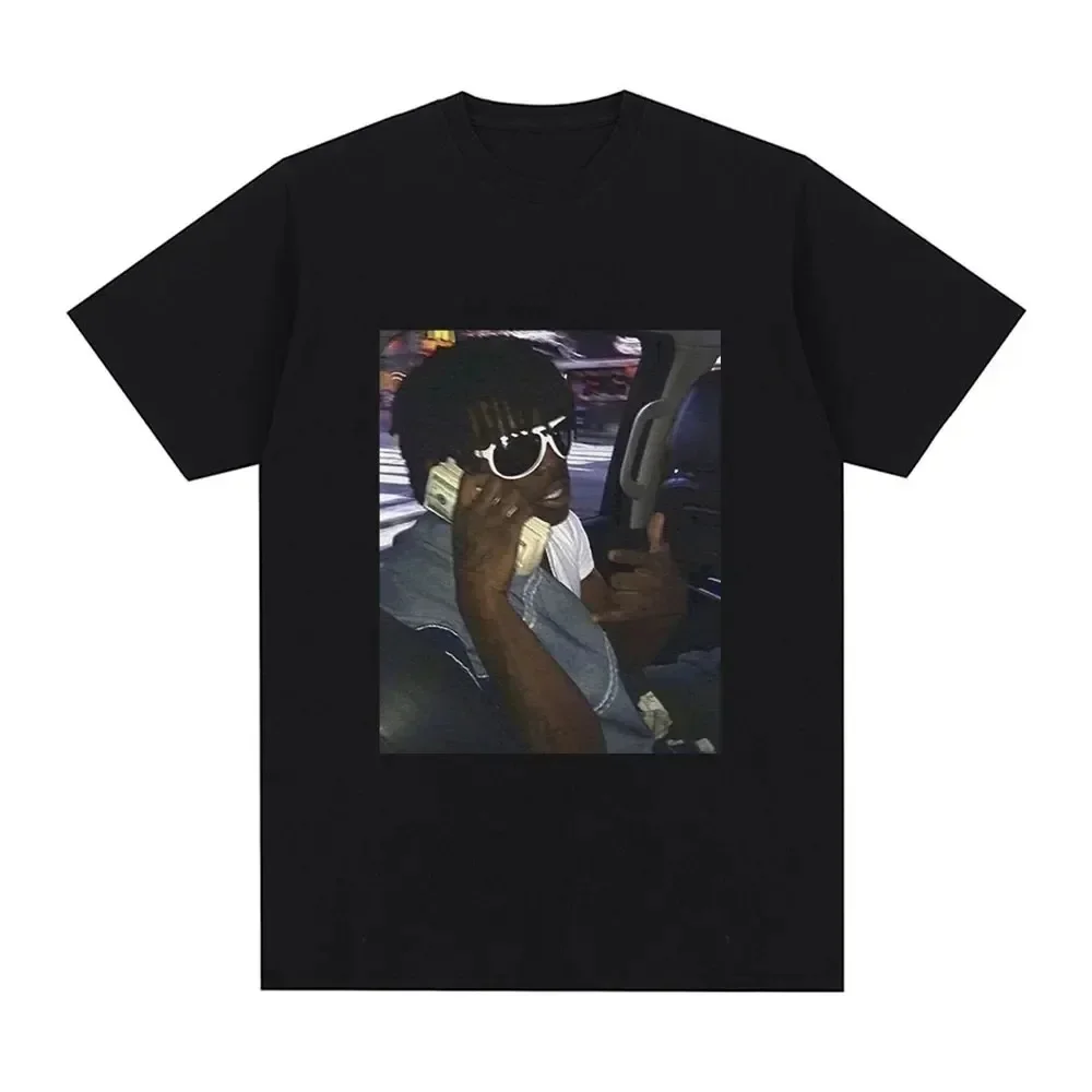 Футболка Rapper Chief Keef с графическим рисунком, 100% хлопок, большие размеры, женская и Мужская Уличная одежда, эстетические винтажные футболки.
