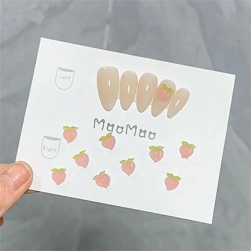 Оптовая продажа, яркие, привлекательные, легко наносится, модные украшения для ногтей, милый Декор для ногтей в форме сердца, 3d дизайн ногтей