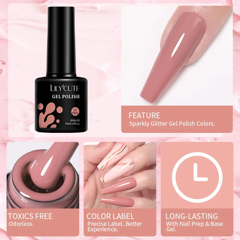 Полный набор маникюрных инструментов LILYCUTE, гель-лак для ногтей с профессиональной УФ-лампой, сушилка, полуперманентная основа для дизайна ногтей, матовый набор верхнего покрытия (art.: 3920ccf7a4f95) - 3920ccf7a4f95