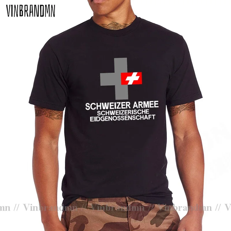 Армейская футболка Swiss Confederation Швейцария CHE CH Confoederatio Helvetica, новые топы с короткими рукавами, тактические футболки в стиле милитари