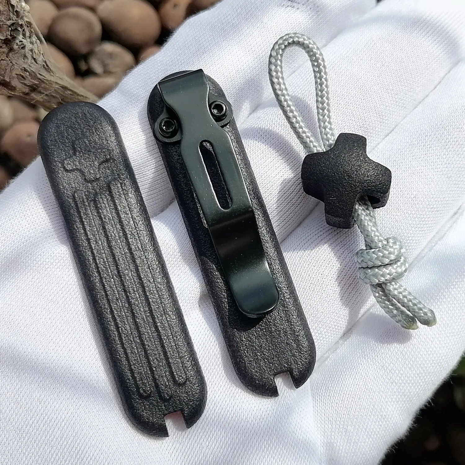 1 пара волокнистых нейлоновых весов с зажимом для Victorinox SAK Modify 58 мм, весы с ручкой 58 с пинцетом и слотом для зубочисток