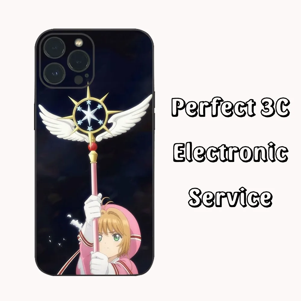 Фото Чехол для телефона A-Anime C-Cardcaptor S-Sakura для iPhone 16 15 14 13 12 Mini 11 Pro XS Max X XR SE5 6 7 8 Plus, мягкий силиконовый чехол №5