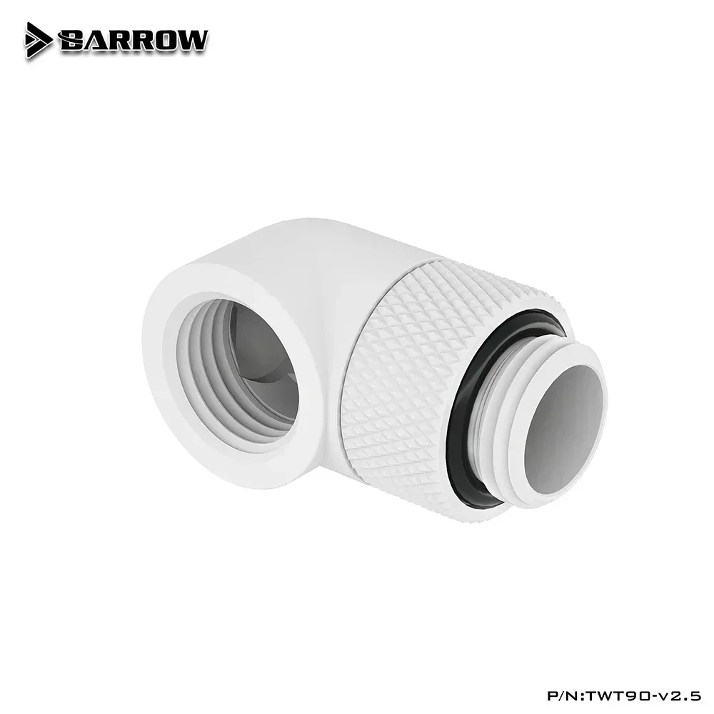 Фото Barrow 90-градусная вращающаяся деталь, 8 шт./партия, G1/4 дюйма, Поворотный адаптер, для водяного охлаждения, деталь кулера для ПК, строительного компьютера №4