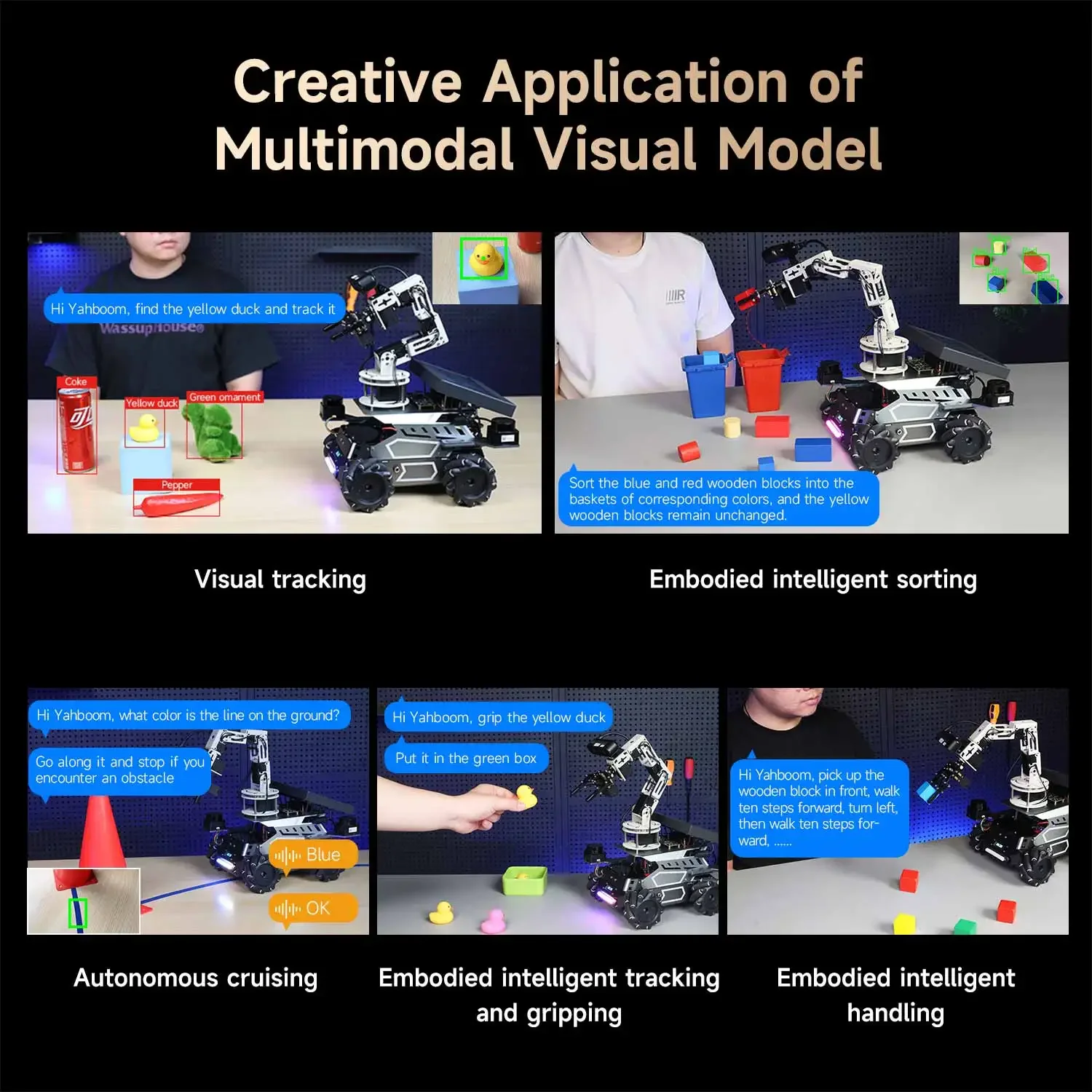 Фото Yahboom ROSMASTER M3 PRO AI ROS2 Робот Электронное программирование смарт-автомобиля 3D Глубина Vision Dual LiDAR SLAM Картографическая навигация №4