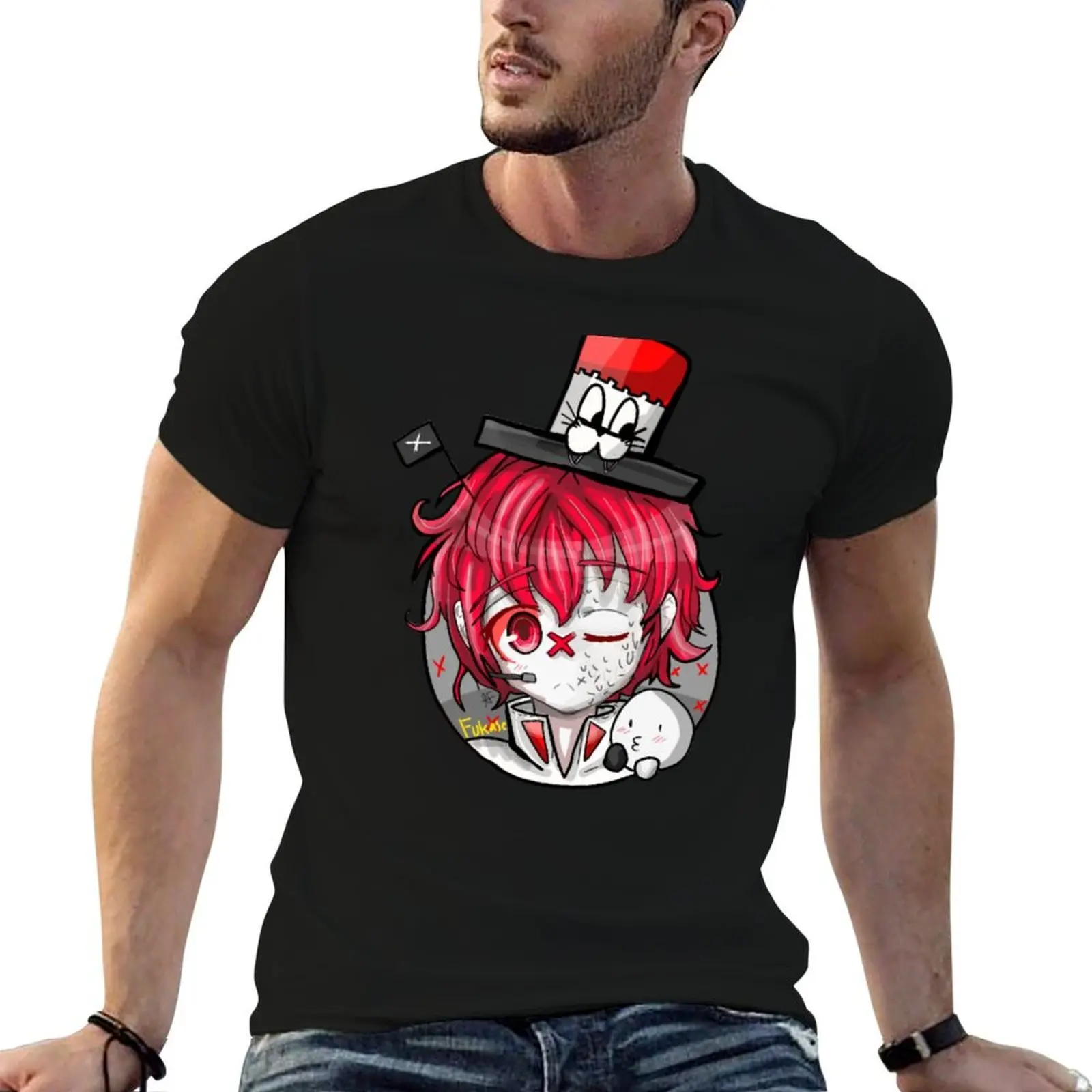 Футболка Vocaloid Fukase Artwork: By Kibo-Kibo, мужские футболки, футболка из 100% хлопка