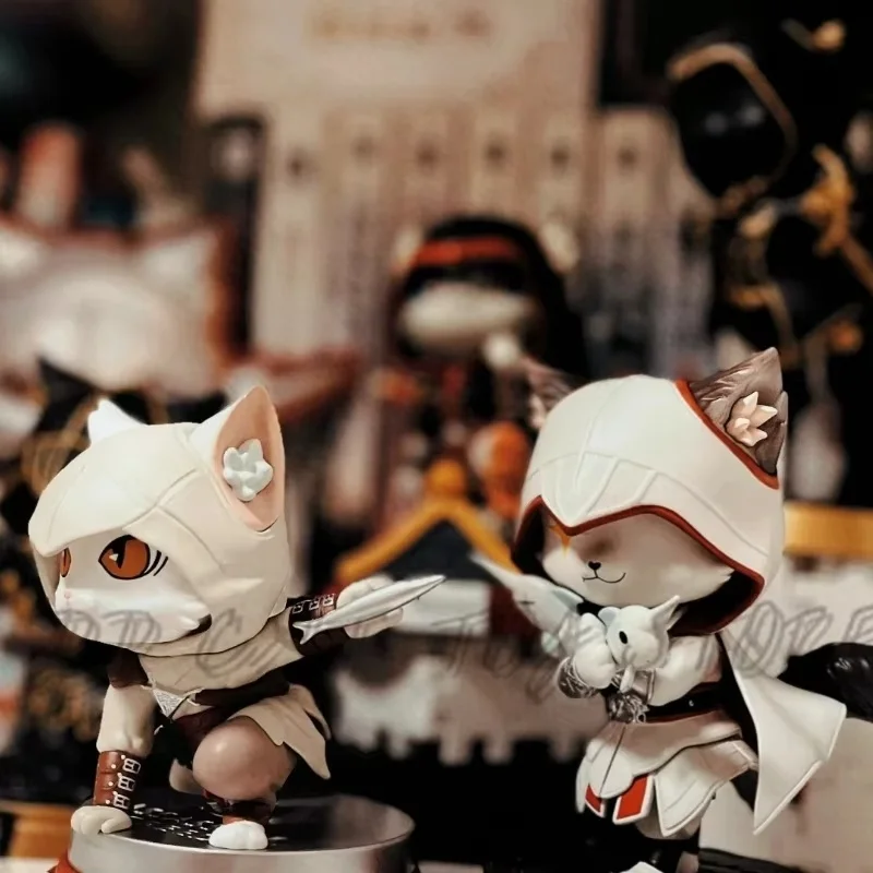 Подлинная Wustyle Assassin Meow Strip Basim Shao Jun 12 см Коллекционная модель анимационный персонаж игрушка милая фигурка Рождественский подарок