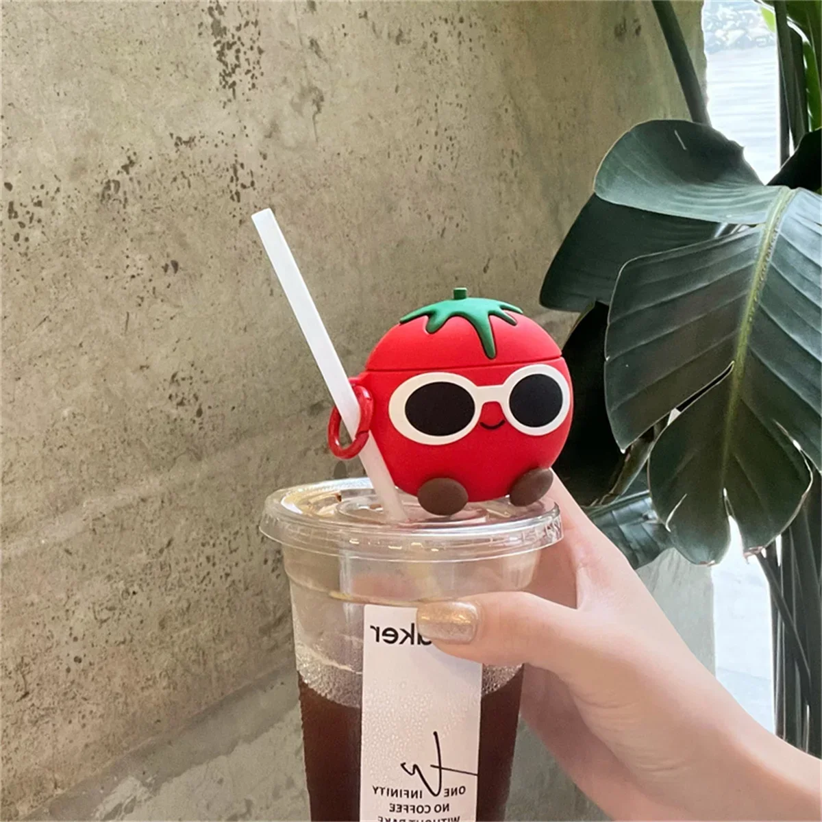 Фото Солнцезащитные очки Tomato Cool для AirPods Pro 2, защитный чехол AirPods 3, чехол для беспроводных наушников Bluetooth AirPods 1 2 AirPods4 №2