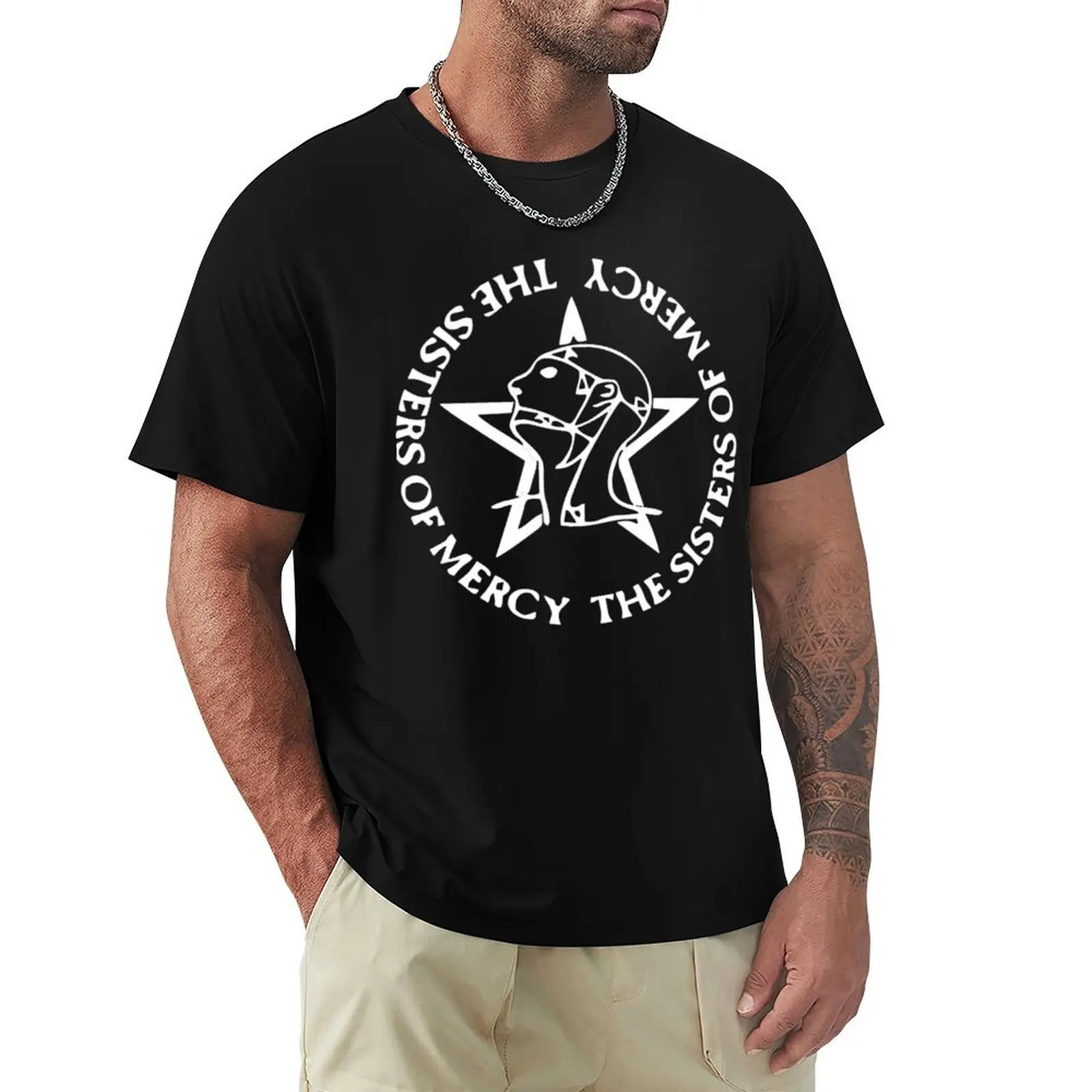 Бестселлер - футболка The Sisters of Merchandise, винтажная одежда, футболка с короткими рукавами, большие и высокие футболки для мужчин