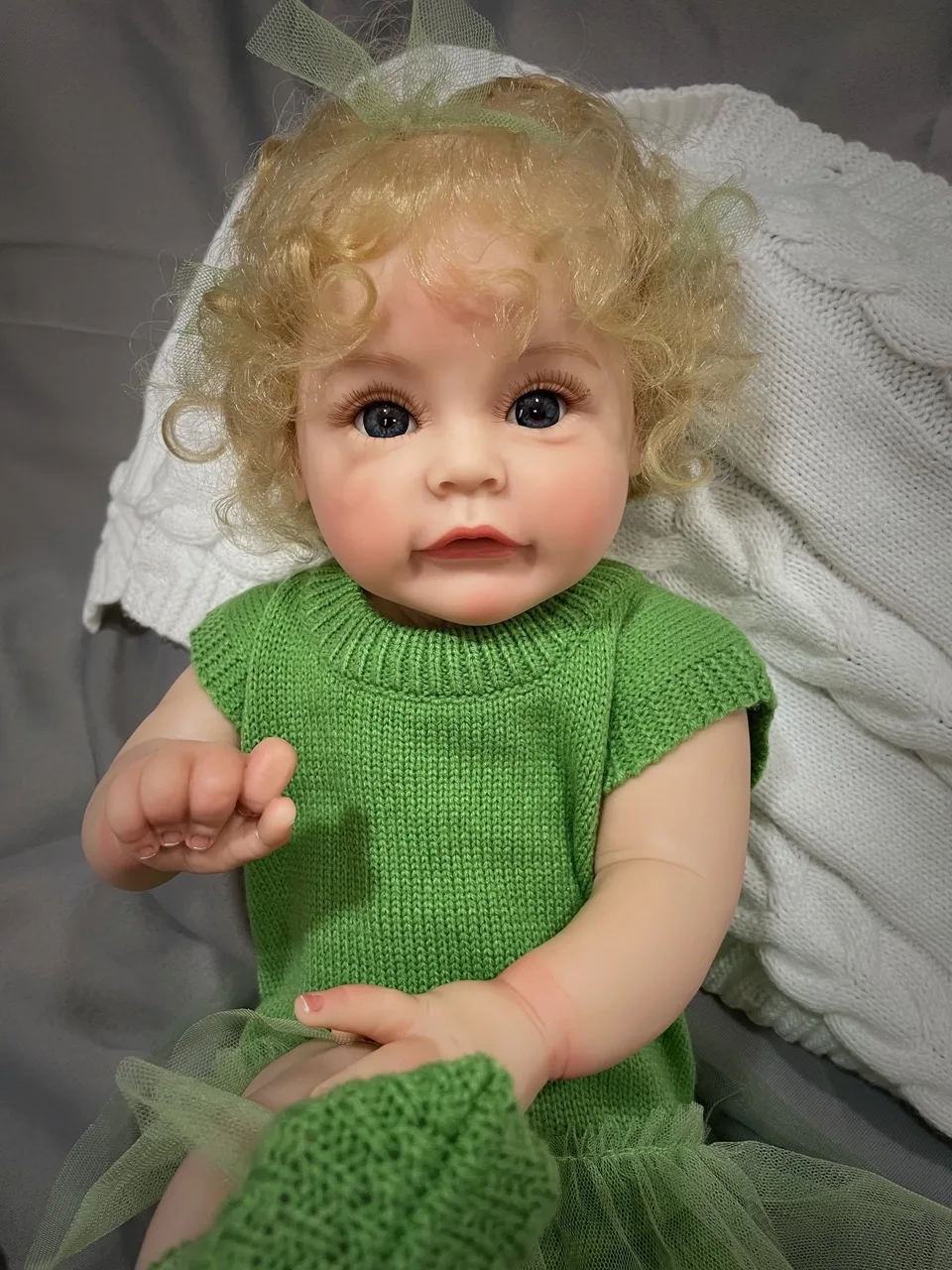 Фото Прекрасная большая 24-дюймовая виниловая кукла Сью-Сью для 14+ лет, унисекс, мягкая плюшевая кукла с игрушкой «сделай сам» №2