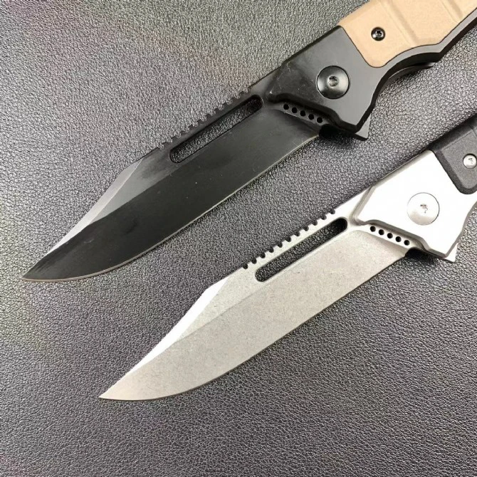Фото Карманный складной нож CPM20CV, лезвие Flipper, KVT-подшипник, сталь + ручка из стекловолокна, тактический охотничий инструмент для выживания EDC, ножи №5