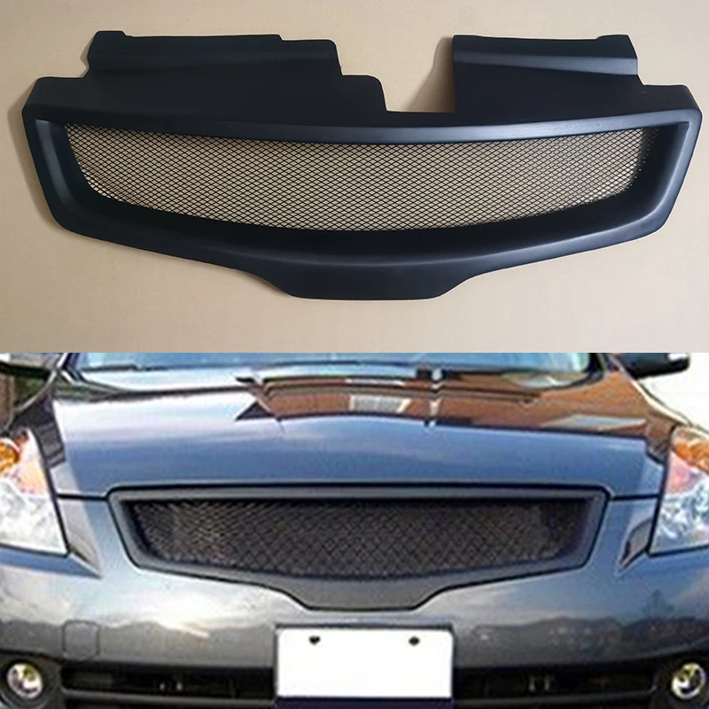 Для Nissan Altima Sedan 4-дверный 2007 2008 2009 YearRacing решетка гриль обвес комплект аксессуары FRP матовый черный