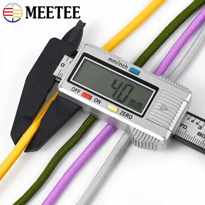 Фото Эластичные ленты Meetee 4 мм 5/10/20 м, лента для одежды, Высококачественная эластичная резиновая лента, весенние эластичные ленты, Аксессуары «сделай сам» №3