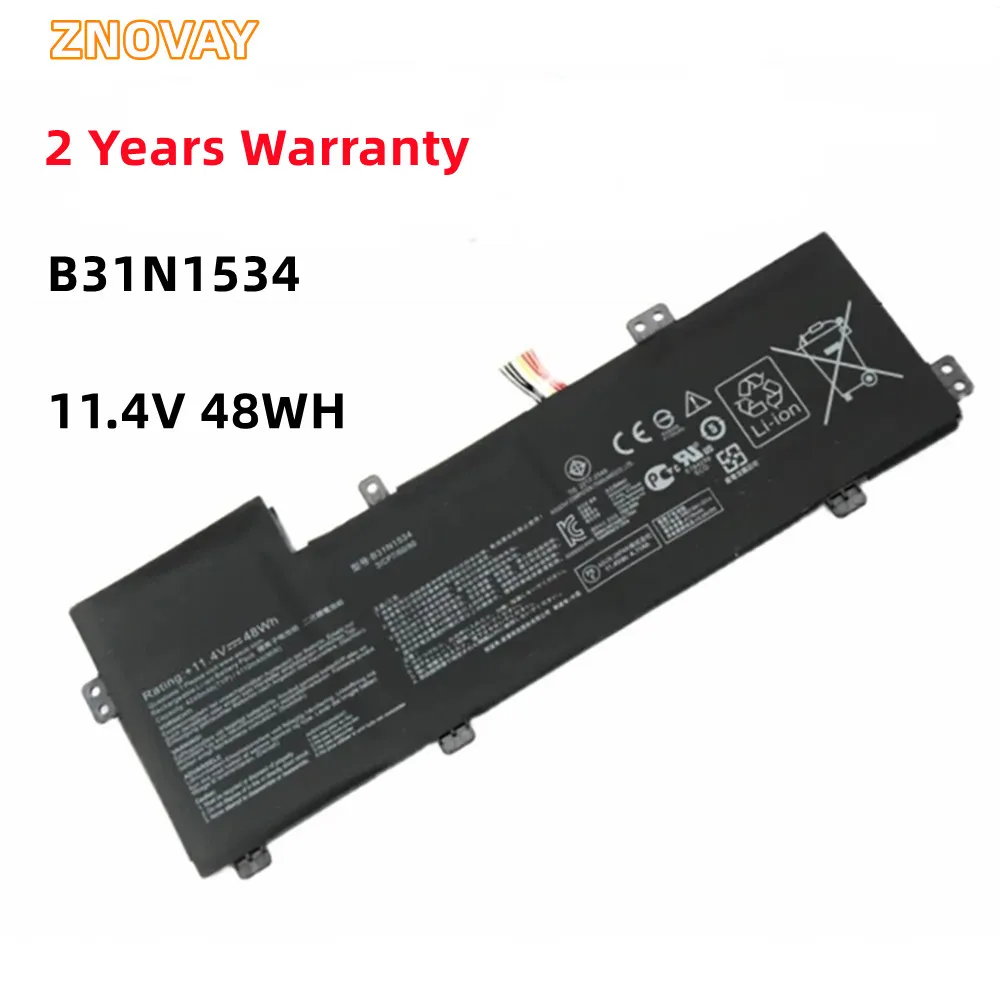 ZNOVAY B31N1534 11,4 В 48 Втч аккумулятор для ноутбука ASUS Zenbook UX510 UX510UW UX510UX серии 3ICP7/60/80 0B200-02030000