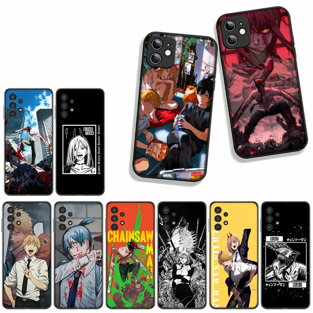 Чехол для Motorola Moto E14 E15 G04 G05 G14 G15 G54 G24 Power G34 G35 G75 G84 G85 G45 Tatsuki Fujimoto Бензопила Man Gir Makima