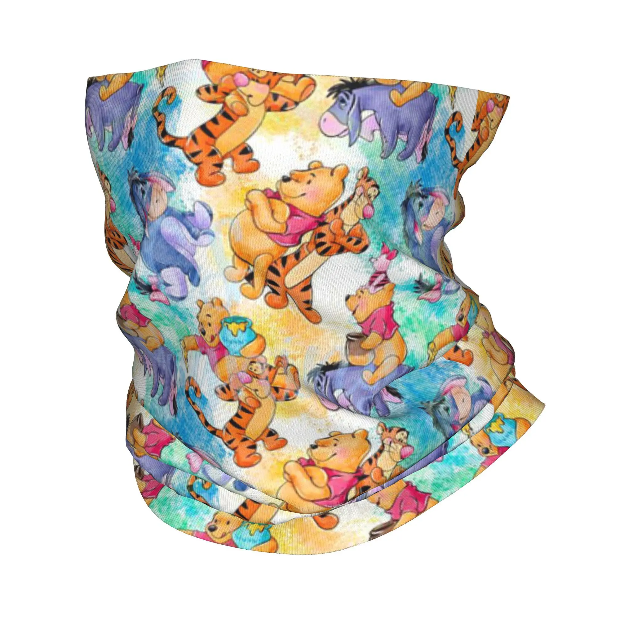 Пользовательские Eeyore Tigger Happy мультфильм бандана шеи гетры УФ-защита шарф для лица женский и мужской головной убор трубка Балаклава