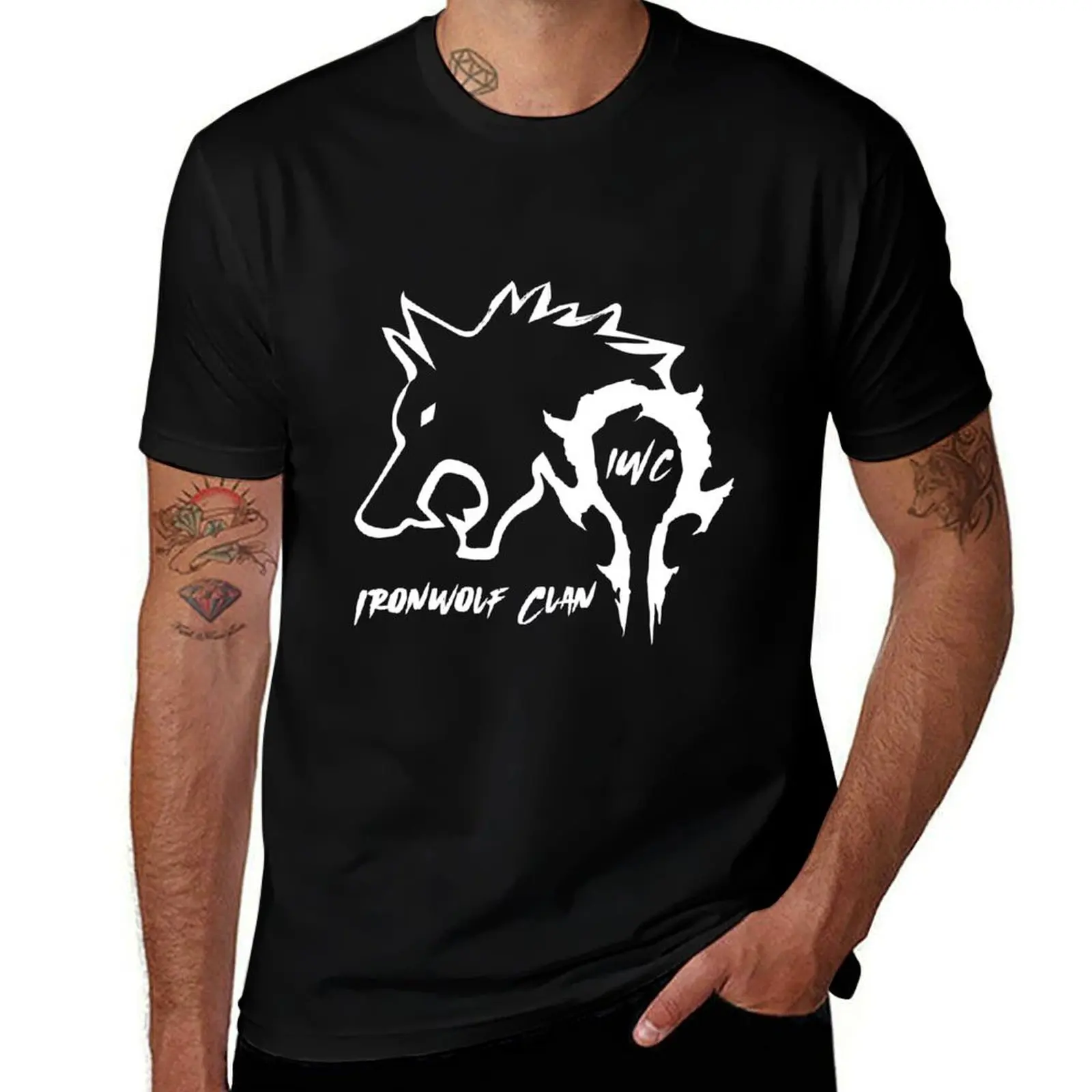 Ironwolf Clan, IWC, футболка Ironwolf для мальчика, летний топ с потоотделением, хлопчатобумажные футболки