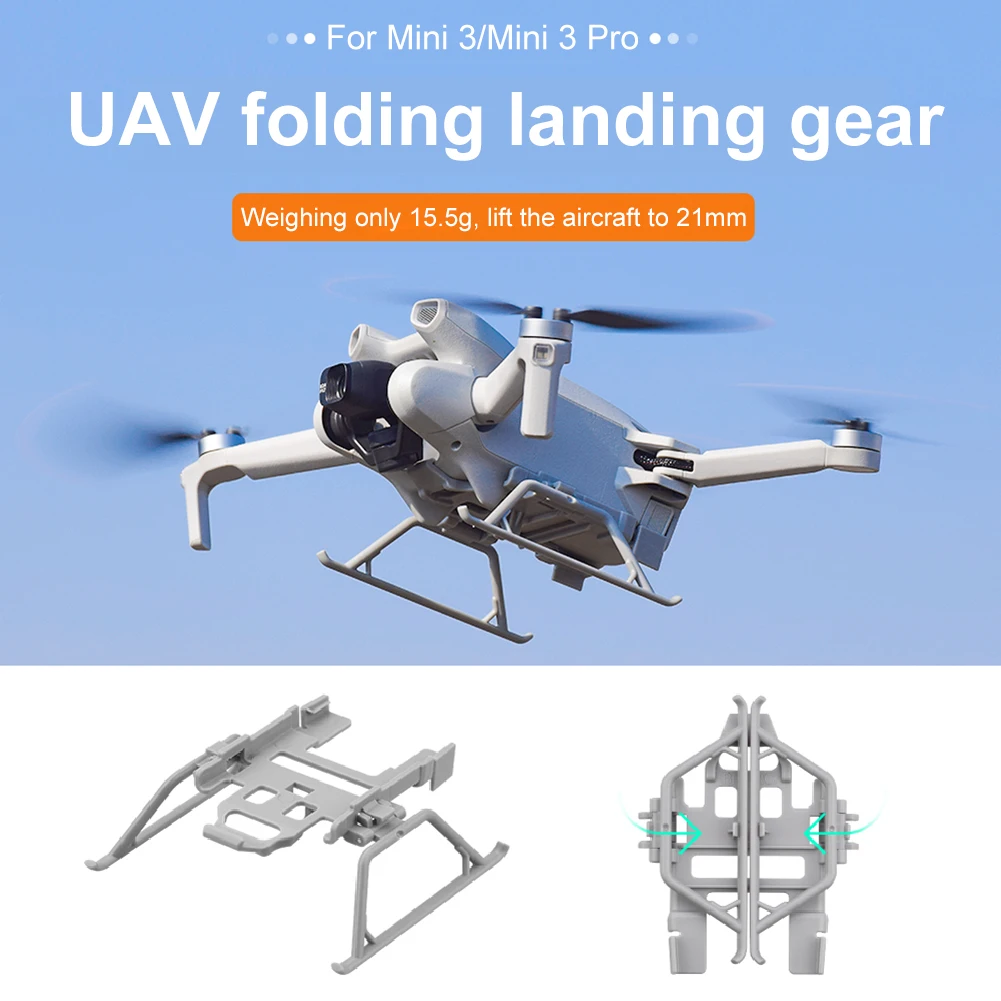 Складной кронштейн для DJI Mini 3, увеличенные ножки, легкая подставка повышенной высоты, аксессуары для дрона