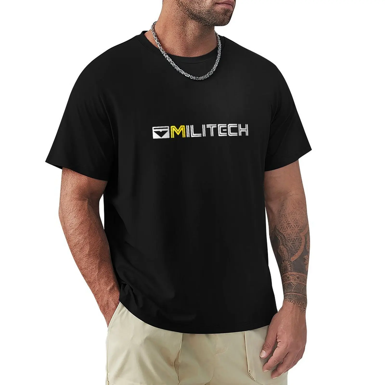 Футболка Militech Corporation Gaming Gift, милые топы, мужские белые футболки