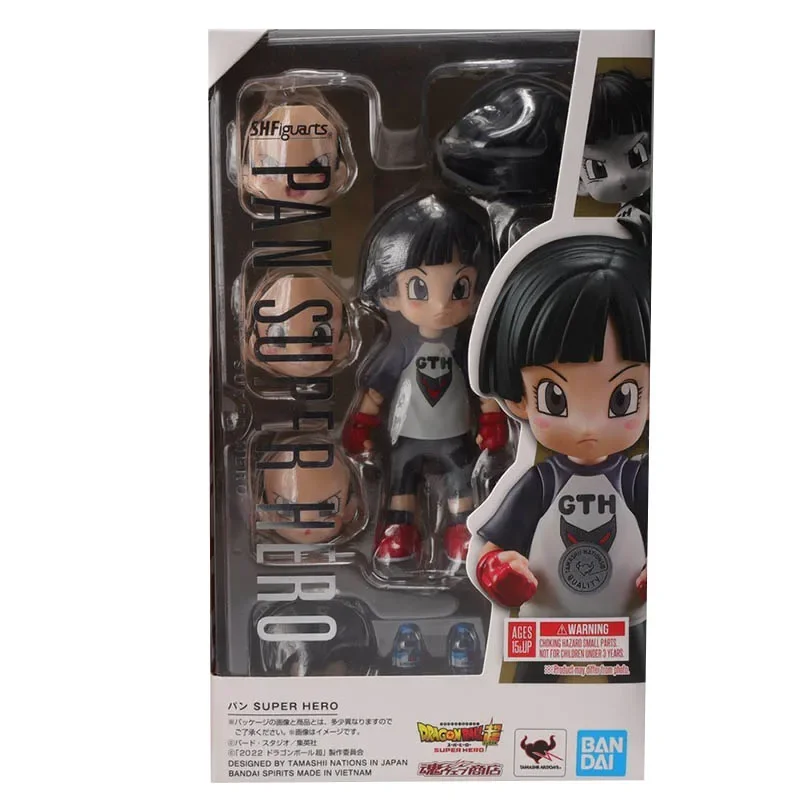 Фото Bandai оригинальный SHF DRAGON BALL SUPER HERO PAN SUPER HERO аниме фигурка экшн-фигурка игрушки для мальчиков/девочек/детей/Рождественский подарок №2