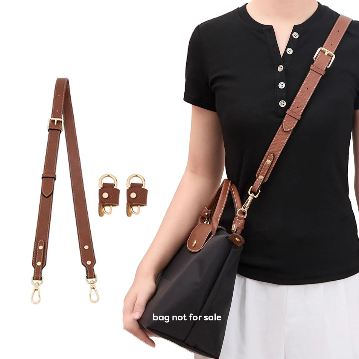 Кожаный сменный ремень для сумки через плечо для Longchamp, маленькая сумка, плечевой ремень без перфорации, модификация, аксессуары для сумки Детали и аксессуары для сумок