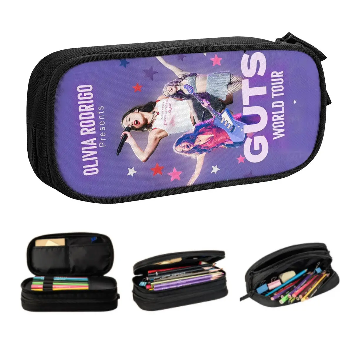 Kawaii O-Olivias пеналы для мальчиков и девочек, большое хранилище Guts World Tour, стиль Y2k, концертный винтажный пенал, школьные аксессуары