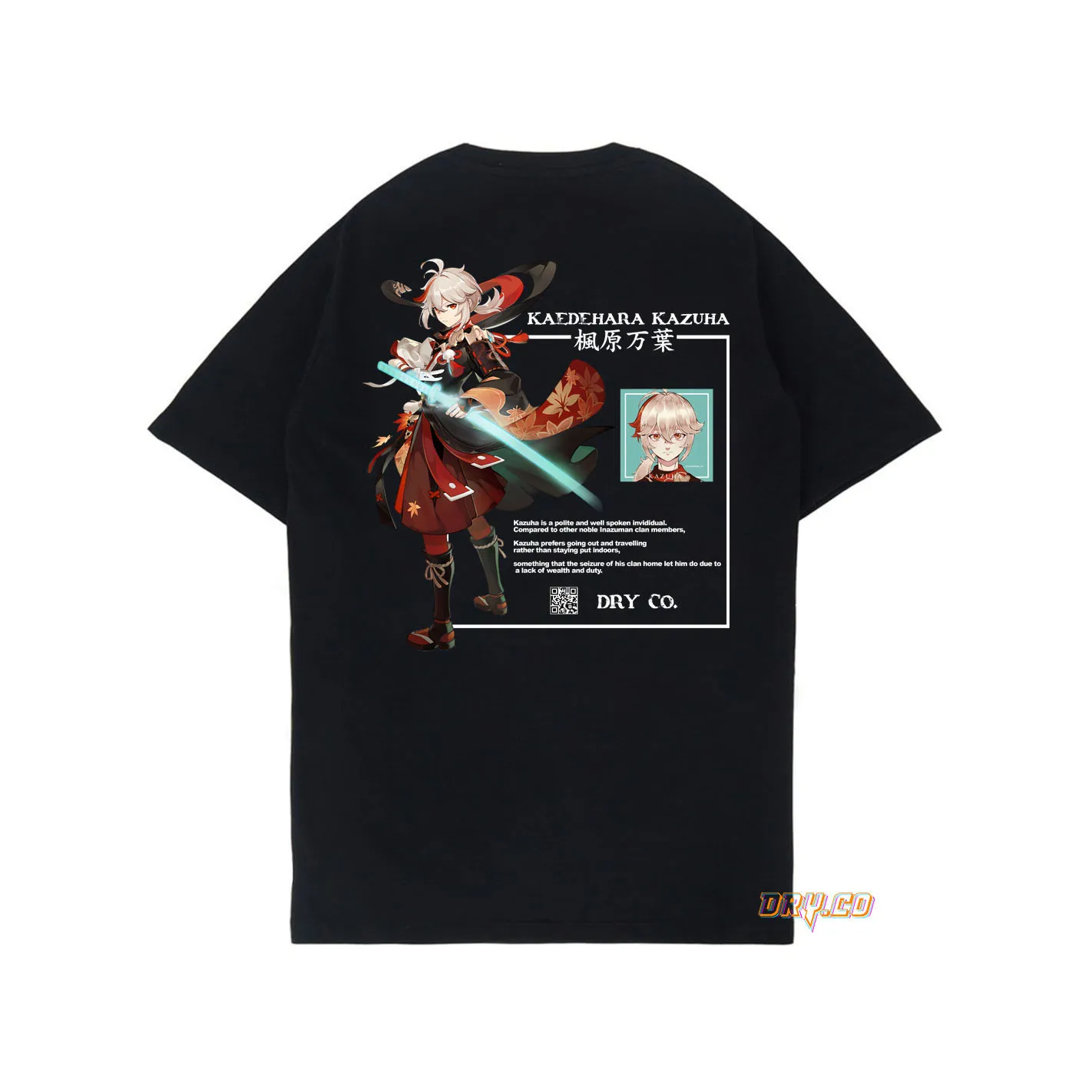 Kaedarella, KAJUHA TEEKAOS GAME GENSHIN IMPACT INAZUMA унисекс PRIA WANITADRYCO